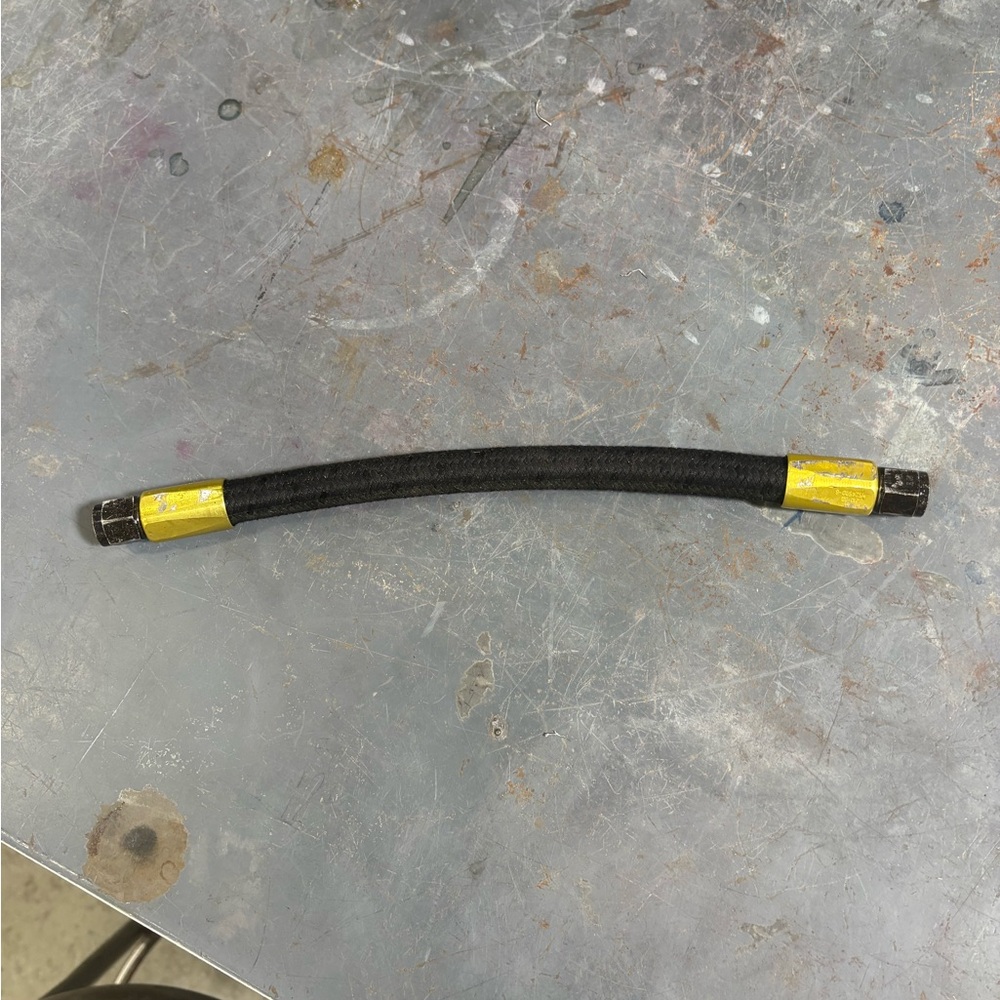 Flexible Black Hose with Yellow Ends